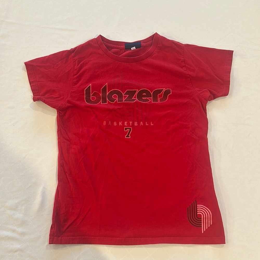 NBA Vintage Brandon Roy Portland Blazers basketball‎ tee t shirt women’s XL EUC